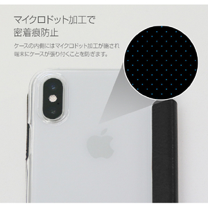 ZENUS iPhone XS/X用ケース 背面クリア Classic Clear Flip ブラウン Z14221I58-イメージ10