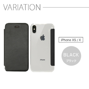 ZENUS iPhone XS/X用ケース 背面クリア Classic Clear Flip ブラウン Z14221I58-イメージ11