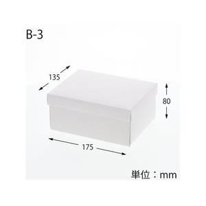 ヘイコー 白無地箱 エスプリボックス B-3 10枚 FC351SF-006893700-イメージ2