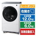 シャープ 【右開き】12kgドラム式洗濯乾燥機 マットホワイト ES-12X1-WR