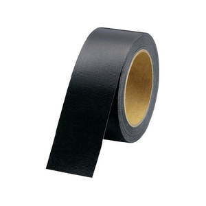 スマートバリュー カラー布テープ 50mm×25m 黒 1巻 FC28949-B340J-BK-イメージ1