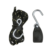 OH/荷締機 ロープラチェット 使用荷重35kg ロープ3mm×1.8m FCD398B-1666078