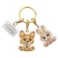 タカラトミーアーツ ディズニーキャラクター/Nuiパン/3連アクリルキーホルダー/ キャラクターパン(すわり)/ニック・ジュディ NUIﾊﾟﾝ3ﾚﾝｷ-ﾎﾙﾀﾞ-ﾆﾂｸｼﾞﾕﾃﾞｲ