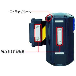 中発販売 Reelex/自動巻きバリアリールLongマグネットシートストローク6mBRS-606D 関係者以外立入禁止7060126 FC732GW-7594992-イメージ2