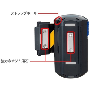 中発販売 Reelex/自動巻きバリアリールLongマグネットシートストローク6mBRS-606D 関係者以外立入禁止7060126 FC732GW-7594992-イメージ3