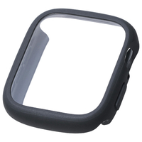 エレコム Apple Watch 44mm用フルカバーケース/TOUGH SLIM LITE/プレミアムガラス ブラック AW-25DFCTSLBK