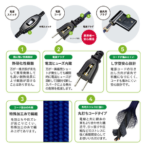 メトロ電気工業 こたつ用取替ヒーター MSU-501H(KB)-イメージ12