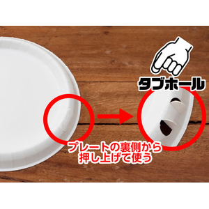 サンナップ 風に強いペーパープレート 21cm 5枚 FCJ020L-P2105KSNP-イメージ3