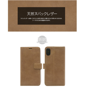 ZENUS iPhone XR用ケース Vintage Diary ビンテージブラウン Z14222I61-イメージ5