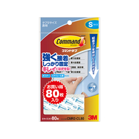 3M コマンドタブ クリア お買得パック Sサイズ 80枚 F921999-CMR2-CL80