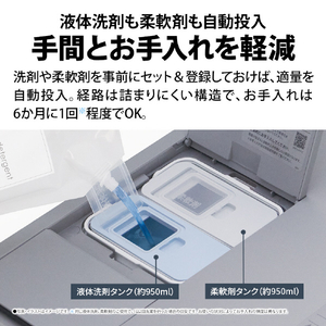 シャープ 【左開き】12kgドラム式洗濯乾燥機 グレイングレー ES-12X1-HL-イメージ7