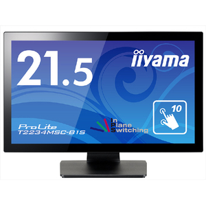 iiyama 21．5型 IPS フルHD タッチパネルディスプレイ ブラック T2234MSC-B1S-イメージ1