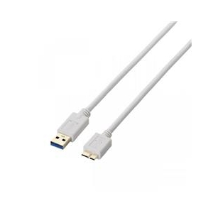 エレコム USB3.0ケーブル(A-microB) 1.0m ホワイト USB3-AMB10WH エレコム USB3.0ケーブル(A-microB) 1.0m ホワイト USB3-AMB10WH