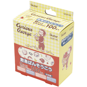 スケーター 救急ばんそうこう(M)100枚 おさるのジョージ QQB100ｵｻﾙﾉｼﾞﾖ-ｼﾞ-イメージ3