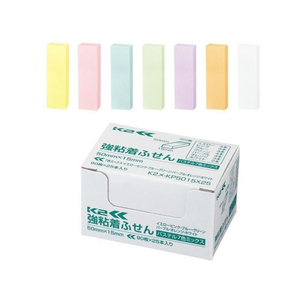 コクヨ 強粘着ふせん〈K2〉 50×15 7色ミックス パステル25冊 F028572-K2ﾒ-KP5015X25-イメージ9