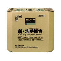 トラスコ中山 TRUSCO ハンドソープ 新・洗手観音 17.0kg バックインボックス FC574HD-1717364