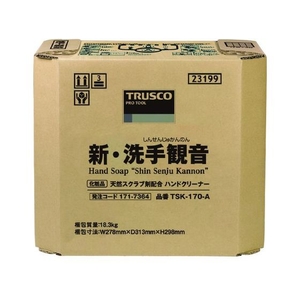 トラスコ中山 TRUSCO ハンドソープ 新・洗手観音 17.0kg バックインボックス FC574HD-1717364-イメージ1