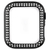 WEARPLANET Apple Watch 44mm用ラインストーンハードケース de luxe ブラック WP23222AWBK-イメージ1
