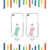 AKAN iPhone 12/12 Pro用ソフトクリアケース お絵かきザウルス ピンク AK19222I12P-イメージ3