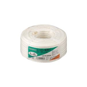 トラスコ中山 TRUSCO　ビニロンロープ　金剛打　線径6mmX長さ20m R-620K-イメージ1
