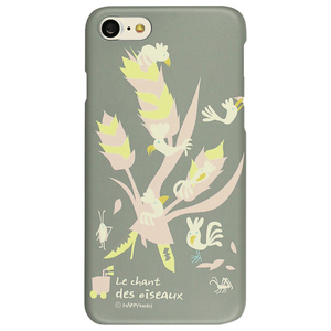 Happymori iPhone SE(第3世代)/SE(第2世代)/8/7用Bird Tree グレー HM8223I7-イメージ1
