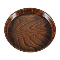 ＣＡＭＢＲＯ スムースウッドトレー 丸 PH558520 FC693LU-7256200