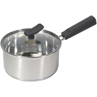 パール金属 chiiino ステンレス3層底ガラス蓋付片手鍋 φ16cm FC879NM-HB-6571