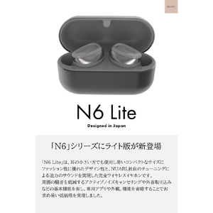 NUARL 完全ワイヤレスイヤホン N6 Lite グレー N6LITE-GR-イメージ4