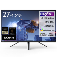 SONY 27型ゲーミングモニター INZONE M3 ホワイト SDMF27M30