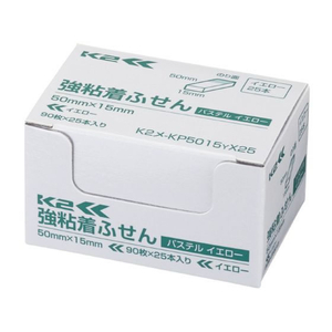 コクヨ 強粘着ふせん〈K2〉 50×15 黄色 パステル25冊 F028576-K2ﾒ-KP5015YX25-イメージ9