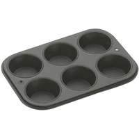 タイガークラウン Black マドレーヌ型 マフィンパン型 6P No.5068 FC612LK-3899300