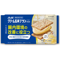 アサヒグループ食品 クリーム玄米ブランプラス 豆乳&カスタード 2枚×2袋 FCJ661N