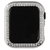WEARPLANET Apple Watch 40mm用ラインストーンハードケース de luxe シルバー WP23225AWSV-イメージ2