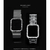WEARPLANET Apple Watch 40mm用ラインストーンハードケース de luxe シルバー WP23225AWSV-イメージ5