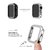 WEARPLANET Apple Watch 40mm用ラインストーンハードケース de luxe シルバー WP23225AWSV-イメージ8