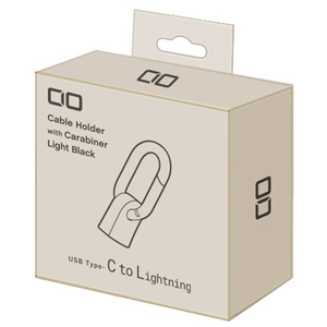 CIO カラビナ付きケーブルホルダー CtoL ライトブラック CIO-CHD-CL-LBK CIO カラビナ付きケーブルホルダー CtoL ライトブラック CIO-CHD-CL-LBK