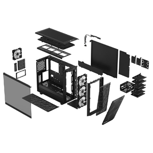 Fractal Design ミドルタワー型PCケース ブラック FD-C-MES2A-06-イメージ7