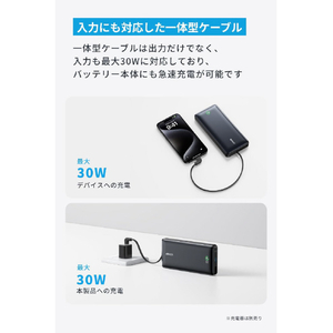 Anker Nano Power Bank (20000mAh, 30W, Built-In USB-C ケーブル) A1387N21-イメージ5