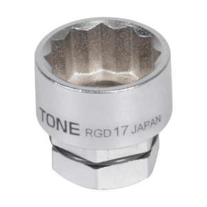 ＴＯＮＥ ソケット（１２角・めがね用）　対辺寸法１６ｍｍ　全長２２ｍｍ RGD-16-イメージ1