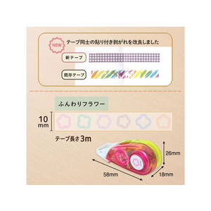 プラス デコラッシュ 太幅 10mm ふんわりフラワーDC-080-8 FCU7550-51-911DC-080-8-イメージ4