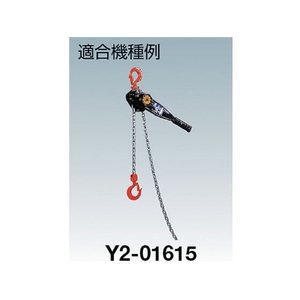 象印チェンブロック Y2-250kg用下フックセット 1S下フックセットY2-K2510 FC929GY-3902692-イメージ2