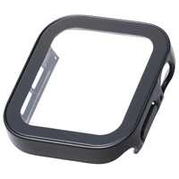 エレコム Apple Watch 40mm用フルカバーケース/プレミアムガラス/高透明/防水 ブラック AW-25EFCGEBK