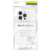 トリニティ iPhone 15 Pro用[AIR-REAL Solid] 超精密設計 超極薄軽量ケース フロステッドホワイト TR-IP23M3-ARSL-CLWT
