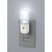 エルパ LED ナイトライト コンセント式 明暗センサー PM-L100(W)