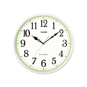 カシオ IQ-483J-7JF CASIO CLOCK ホワイト/ライムグリーン IQ-483J-7JF-イメージ1