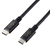 エレコム USB2．0ケーブル(認証品・USB Type-C to USB Type-C) 1．0m ブラック U2CCCPE10NBK-イメージ1