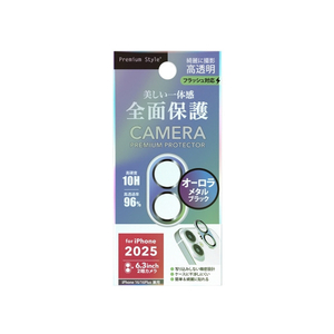 PGA iPhone 17/16/16 Plus用カメラフルプロテクター PG-25ACLG12BK-イメージ1
