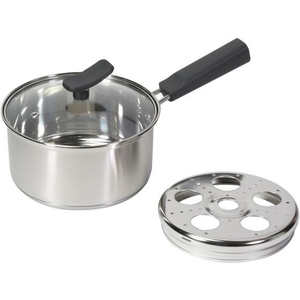 パール金属 chiiino ステンレス3層底ガラス蓋付片手鍋 φ16cm FC882NM-HB-6574-イメージ1