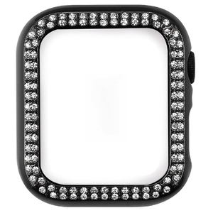 WEARPLANET Apple Watch 40mm用ラインストーンハードケース de luxe ブラック WP23226AWBK-イメージ1