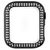 WEARPLANET Apple Watch 40mm用ラインストーンハードケース de luxe ブラック WP23226AWBK-イメージ1